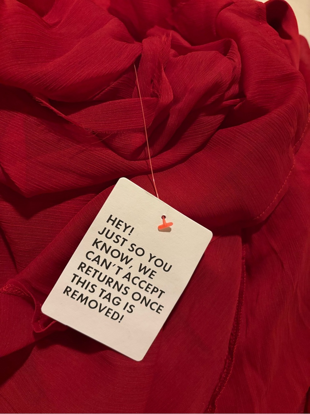 NWT ✨ ASOS Design Red Ruffle One-Shoulder Evening Gown - Picture 3 of 4